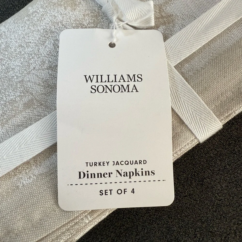 Williams Sonoma Turkey Jacquard Napkins, Set of 4